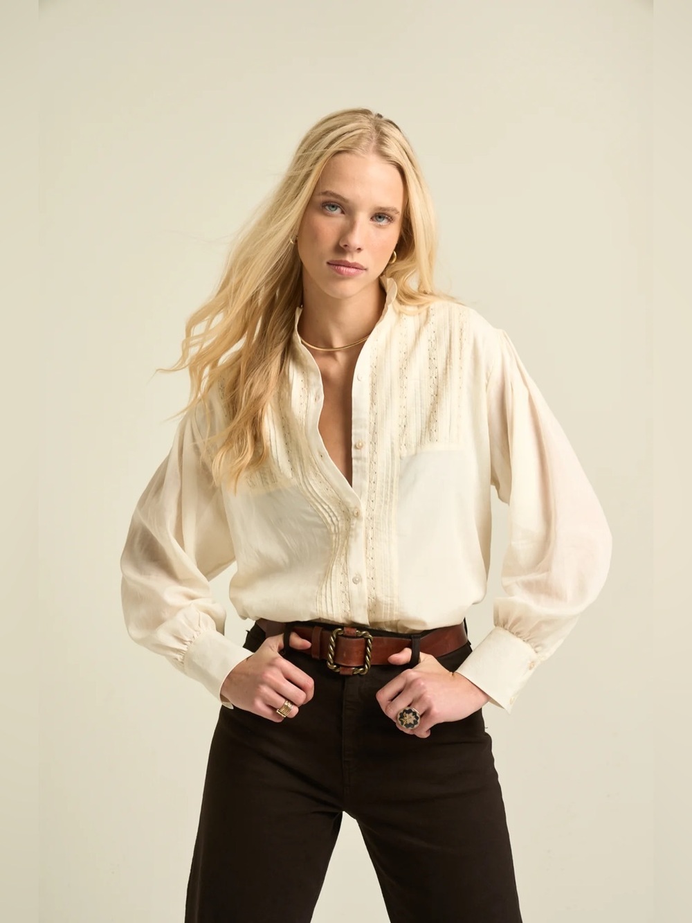 Sonmer Alexa Blouse Ecru